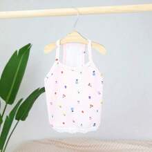 PETSIN Pet Spring New Dog Clothes Animal Supplies Pet Clothing Dog Tank Top Cat T-Shirt Teddy Outfits Small Animal Attire Casual Cool Tank Top Dog Clothes Cat Clothes Two-Season Spring & Summer New Tank Top - Multicolor - View 24