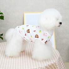 PETSIN Quần áo thú cưng mùa xuân mới, đồ dùng cho thú cưng, áo ba lỗ cho chó, áo thun cho mèo, trang phục cho gấu bông, trang phục cho động vật nhỏ, áo ba lỗ thường ngày mát mẻ, quần áo cho chó, quần áo cho mèo, áo ba lỗ hai mùa xuân hè mới, áo vest cotton. - Nhiều màu - Xem 14