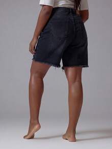 MUSERA Shorts vaqueros de talla grande - Azul - Ver 2