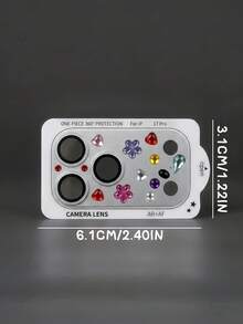 Zazumi IP Pro 17 相机镜头保护壳，全覆盖式镜头盖，采用防刮钢化玻璃材质，并饰以闪亮水晶，适合日常使用、旅行和户外活动，有效保护相机镜头免受冲击。它是送给朋友、家人、IP 用户和时尚爱好者的完美生日和节日礼物。 - 鏡頭膜 - 查看 9
