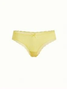 Bonmuse Quần lót ren nữ 6 chiếc/gói, quần lót đa năng cạp vừa - Nhiều màu - Xem 15