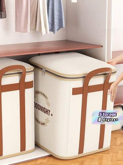 Túi đựng chăn ga gối đệm cỡ lớn, chịu lực cao, chống bụi, thiết kế gấp gọn, thích hợp để sắp xếp quần áo, chăn ga, đồ dùng chuyển nhà, đồ dùng theo mùa, có tay cầm tiện lợi, đa năng.