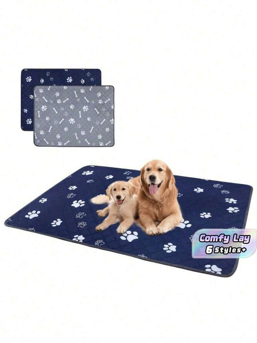 Reusable Dog Pee Pads For Dogs - Waterproof Puppy Potty Training Pee Pad - Washable Dog Training Pads, Super Absorbent Washable Pee Pads For Dogs.Protects Against Urine Leakage Non-Slip Reusable Dog Potty Training Mat. - Multicolor - View 1