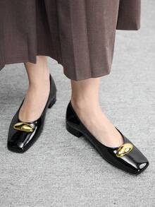 CUCCOO BIZCHIC Women's Fashion Flat Shoes - Black - View 3