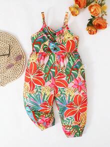 SHEIN Bộ áo liền quần cho bé gái - Nhiều màu - Xem 1
