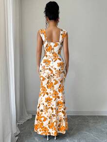 Elenzga A Sleeveless Long Dress For An Elegant Summer Vacation For Ladies - Multicolor - View 2