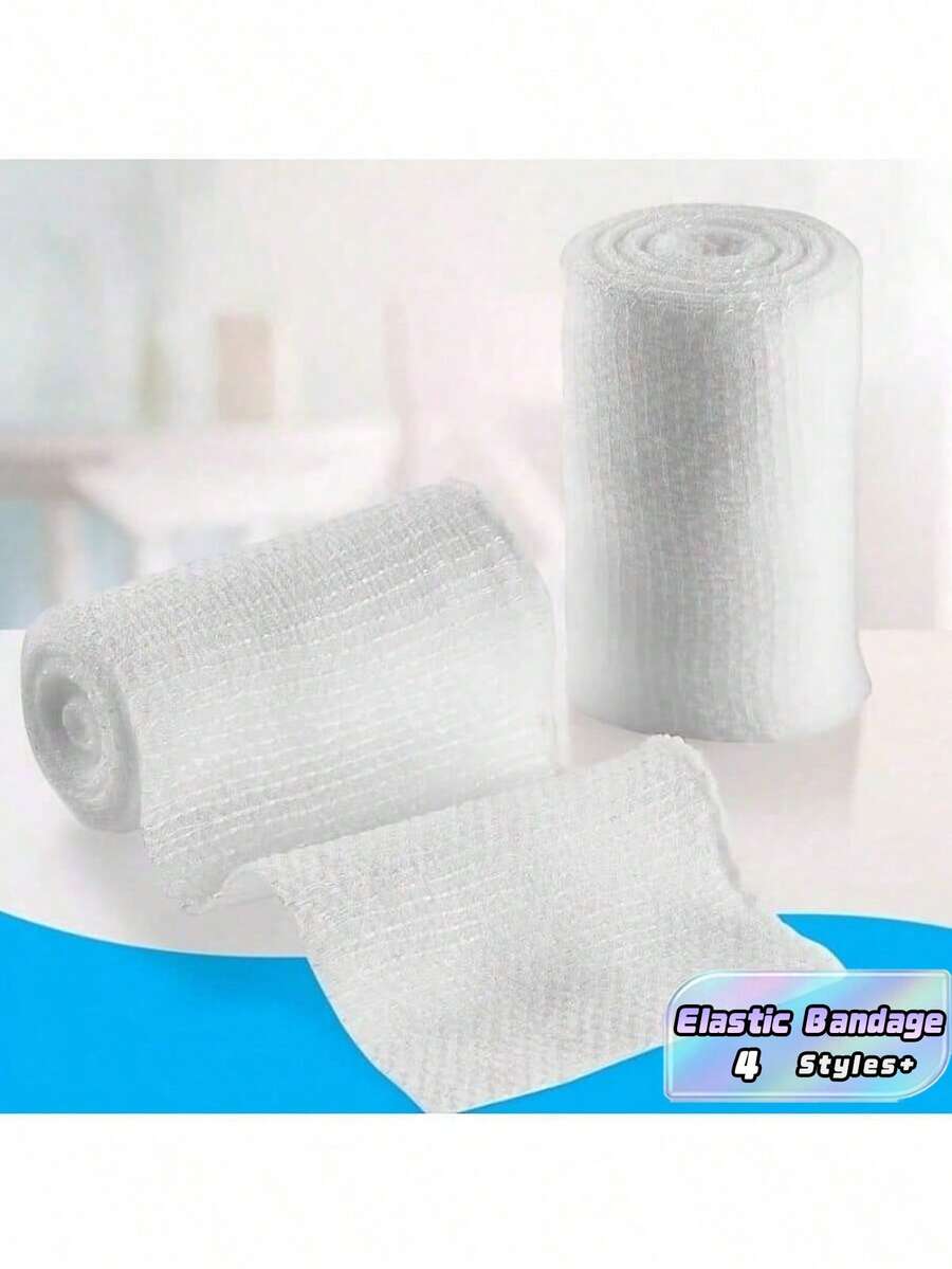 20pcs Elastic Bandage Rolls - Breathable Stretchable White Elastic Bandages For Fingers, Wrists, Ankles & Legs - Flexible Design For Support & Protection, Elastic Bandage For Wrist, Wrist Support, Flexible Bandage, Secure Fit Wrap