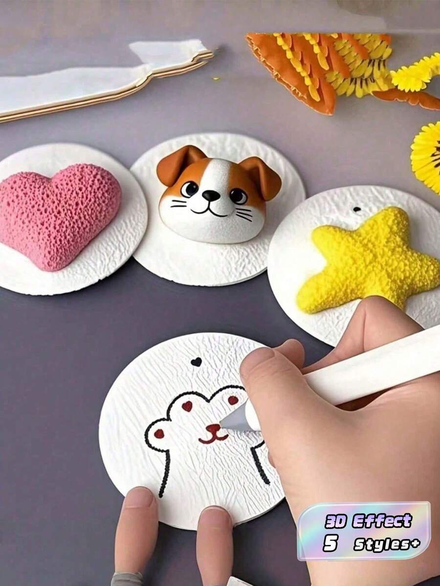 3D Foam Stickers 10/20/30Pcs, Self Adhesive Mounting Squares For DIY Crafts, Scrapbooking, Bulletin Board, Creative Gift For Home School - Multicolor - View 1