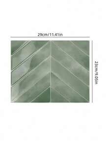 Kitchen Oil Proof Sticker Self Adhesive Crystal Thickened Wall Tile Decal 3D Effect Waterproof Easy Clean Removable Non Slip Home Renovation Decor - green - View 10
