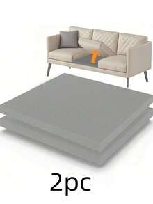 1/2/3PCS High Density Foam Sofa Cushion Support Pad, Anti Sag Seat Cushion Insert For Living Room Sofa Armchair - Grey - View 7