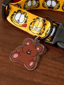GARFIELD | SHEIN 1 Set Tali dan Kalung Perjalanan Hewan Peliharaan Bermotif Kartun, Kalung, Tas Penyimpanan Portabel, Berbagai Ukuran untuk Dipilih, Panjang Tali Dapat Diatur, Cocok untuk Kucing dan Anjing, Gar Field - Coklat - View 15