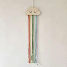 Cute Cloud Twisted Rope Hairpin Storage Rack - Home Decorative Simple Storage Hanging Frame For Hair Clips - Hanging Rope Storage - Multicolor - View 11