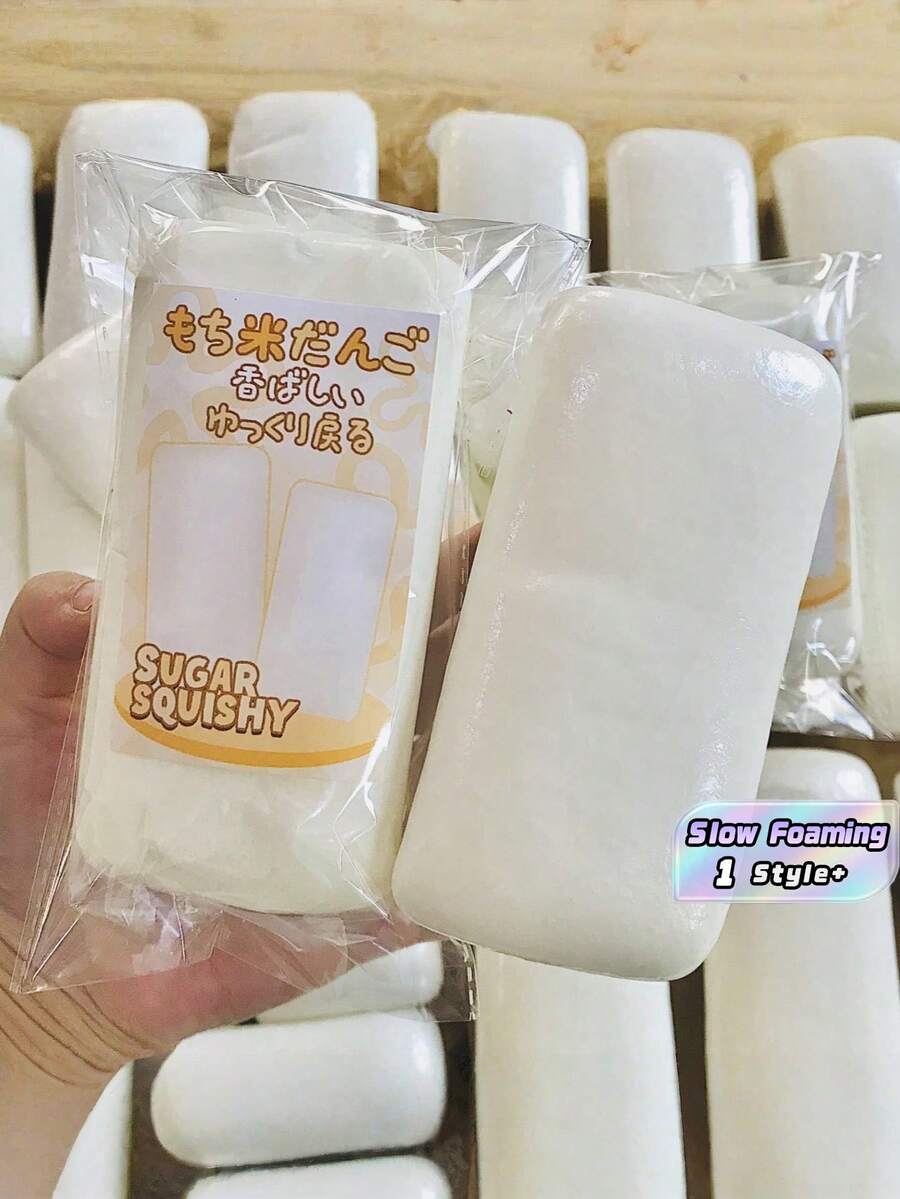 1 Peça Brinquedo de Aperto Lento de Espuma Não Pegajoso, Simulação de Tira de Bolo de Arroz Macio, Objeto de Estimulação Sensorial, Brinquedo Anti-Estresse Adequado para Adolescentes, Adultos, Escritório, Casa, Uso Diário, Relaxamento e Alívio de Estresse - Multicolorido - Visão 1
