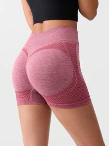 Loungeista 4pcs/Pack Women's High Waisted Yoga Shorts, Lifting & Comfortable - Baby Pink - View 10