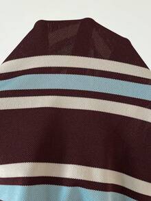MaterniWear Summer Outfit,Pregnant Women's Striped Print Short Sleeve Dress, Summer Maternity Photoshoot Maternity Photoshoot Casual Maternity Photoshoot - Multicolor - View 11