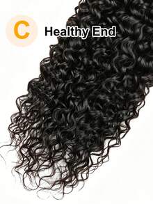 1Pc Kinky Curly Human Hair Bundles Unprocessed Human Hair Curly Human Hair Weave Double Weft Hair Extension Natural Black Color For Women - Natural Black - View 6