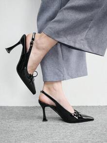 CUCCOO BIZCHIC 女士时尚高跟凉鞋 - 黑色 - 查看 4