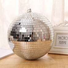 1 quả cầu disco treo trang trí bằng gương thủy tinh với nhiều mặt dây chuyền hình cầu gương kích thước khác nhau, lý tưởng cho trang trí tiệc tùng, buổi tối tiệc tùng, quả cầu đèn disco phù hợp cho DJ, câu lạc bộ, sân khấu, quán bar KTV, đám cưới, đạo cụ chụp ảnh, trang trí lễ hội, trang trí nhà cửa, trang trí phòng, quà tặng trang trí tường sinh nhật, tốt nghiệp. - Nhiều màu - Xem 10