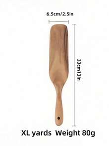 Cirelle 1 pieza Pala de madera. Estos utensilios de cocina están hechos de madera de calidad que no solo durarán, sino que también agregarán un Charm natural a tu espacio de cocina. Su suave tacto asegura la comodidad de uso, mientras que su construcción robusta es ideal para una variedad de tareas de cocina, desde voltear panqueques hasta revolver salsas. Para aquellos que aman los artículos de cocina con estilo, estos utensilios de madera son un must para todo cocinero del hogar. - Marrón - View 6