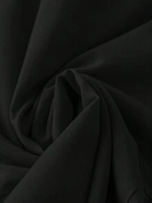 SHEIN Essnce Vestido corto sin mangas de verano, de estilo simple y casual, cómodo y holgado, versátil y estilizador, en color albaricoque, para mujeres de talla grande, ropa de verano, atuendos de vacaciones - Negro - Ver 5