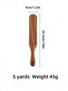 Cirelle 1 pieza Pala de madera. Estos utensilios de cocina están hechos de madera de calidad que no solo durarán, sino que también agregarán un Charm natural a tu espacio de cocina. Su suave tacto asegura la comodidad de uso, mientras que su construcción robusta es ideal para una variedad de tareas de cocina, desde voltear panqueques hasta revolver salsas. Para aquellos que aman los artículos de cocina con estilo, estos utensilios de madera son un must para todo cocinero del hogar. - Marrón - View 9