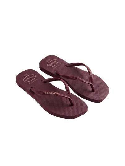 Havaianas Slim Square Logo Pop Up Women's Flip-Flops Purple 4148959