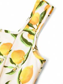 Ellevyn Vestido longo feminino com estampa floral romântica, elegante para passeios, encontros e férias, primavera/verão. - Multicolorido - Ver 3