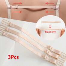 3 Dây Áo Ngực Co Giãn Chống Trượt Màu Mơ 22cm, Dây Áo Ngực Thể Thao Có Thể Điều Chỉnh Để Định Hình Và Cố Định Áo Ngực Chăm Sóc Cơ Thể, Thích Hợp Cho Du Lịch, Thể Thao, Ngoài Trời, Thắt Lưng, Đồ Dùng Học Tập Trở Lại Trường Học - Màu be - Xem 11