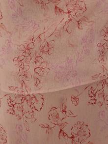 MUSERA Sheer Patterned Cowl Halterneck Straight Fit Max Dress Sexy Cute Spring Summer Holiday Vacation Going Out Girly Cool Girl Late Checkout - Multicolor - View 6
