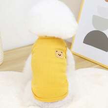 宠物春季新款狗狗服装 动物用品 宠物服装 狗狗背心 猫咪T恤 泰迪熊套装 小型动物服装 休闲酷炫背心 狗狗服装 猫咪服装 春夏两季新款背心 - 彩色 - 查看 23