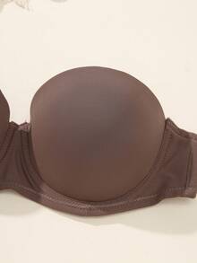 SHEIN 2pcs/Set Women Strapless Bra With Underwire - Multicolor - View 3