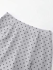 SHEIN Franclia Bộ đồ hai mảnh dành cho nữ - Xám - Xem 4