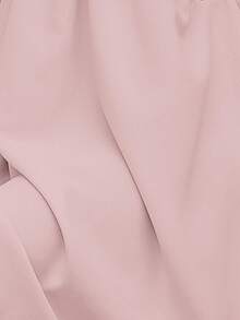 EMERY ROSE Gaun Kasual Elegan Musim Panas Wanita Tanpa Lengan dengan Desain Halter, Warna Dusty Mauve untuk Liburan - Berwarna merah muda - View 4