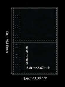Carpeta transparente con diseño de estrellas tamaño A7 | Libro de pegatinas y álbum de fotos de hojas sueltas | Planificador de presupuesto, diario y cuaderno para oficina, escuela y amantes de la planificación | Diseño portátil de estrellas para transporte y colección - Tarjetero decorativo - Ver 17