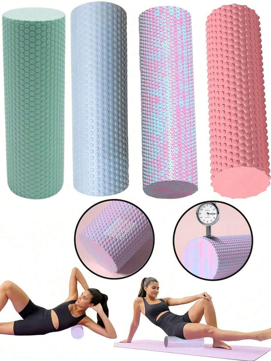 1 Buah Roller Pijat Busa Padat Kepadatan Tinggi, Untuk Pijat Jaringan Dalam Otot Punggung dan Kaki - Roller Busa - Alat Pijat Jaringan Dalam Kepadatan Sedang untuk Pijat Otot dan Pelepasan Myofascial