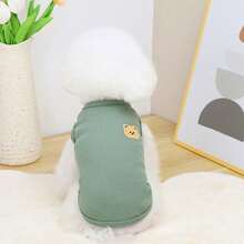 宠物春季新款狗狗服装 动物用品 宠物服装 狗狗背心 猫咪T恤 泰迪熊套装 小型动物服装 休闲酷炫背心 狗狗服装 猫咪服装 春夏两季新款背心 - 彩色 - 查看 30