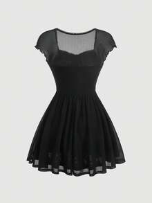 SHEIN MOD Women's Plus Size Solid Color Dress,Graduation Dress,Birthday Dresses For Women,Corset Dress For Women - Black - View 2