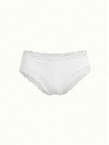 Bonmuse 5pcs Solid Color Lace Trim Striped Women's Triangle Briefs, Sexy & Breathable - Multicolor - View 10