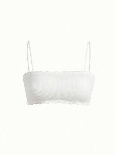 Bonmuse 1pc Women's Lace Wrapped Bra Set With Chest Pad, Underwear, Lingerie