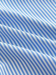 HIMLAND Men's Striped Drawstring Pocket Casual Summer Versatile Shorts - Blue - View 4
