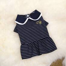 PETSIN Dog Clothing, Cat Clothing, Animal Skirts, Pet Spring/Summer New Collection, Puppy Dress, Princess Versatile Dress, Printed Stripes, Small Animal Clothing, Cool Sunscreen - Multicolor - View 27