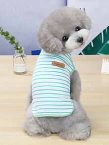 PETSIN 宠物春季新款狗狗服装 动物用品 宠物服装 狗狗背心 猫咪T恤 泰迪熊套装 小型动物服装 休闲酷炫背心 狗狗服装 猫咪服装 春夏两季新款背心 - 彩色 - 查看 33