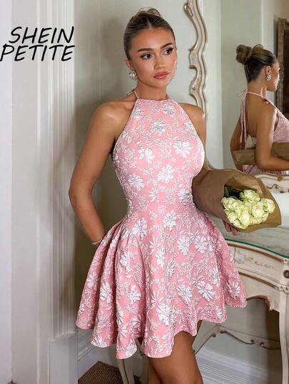 Glamine Charm French Elegant Minimalist Pink Woven Sleeveless Dress With Ruched Sides, Suitable For Banquets And Tea Parties