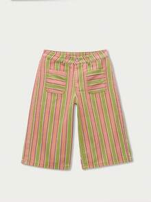 Nöista Quần short Bermuda kẻ sọc dài đến đầu gối, phối màu xanh lá cây và nâu, có túi vá phía trước và khuy cài. Hoàn hảo cho mùa hè, quần short dài đến đầu gối thoải mái, quần short có túi vá, quần short mùa hè nhẹ, trang phục nữ, trang phục thường ngày mùa hè, quần short mùa hè hàng ngày, lễ hội âm nhạc, mùa xuân, phong cách Boho, đồ đi biển. - Nhiều màu - Xem 8