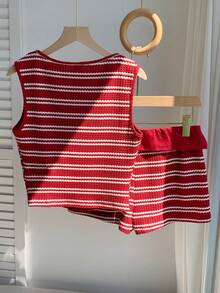 Comfortcana Women Two-Piece Outfits - Red - View 2