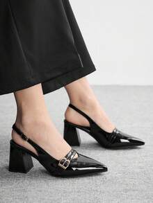 CUCCOO BIZCHIC 女士时尚高跟鞋 - 靜夜黑色 - 查看 5