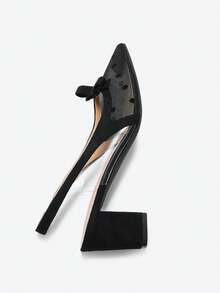 Eladyva Giày bốt cao gót mũi nhọn xếp ly thời trang nữ, bốt cổ ngắn ôm sát 10cm bằng da lộn, kiểu dáng thanh lịch, chống trơn trượt, thích hợp cho hoạt động ngoài trời, hoàn hảo khi phối cùng áo khoác cardigan/áo len, giày cao gót nữ, trang phục mùa hè sang trọng. - màu đen - Xem 8