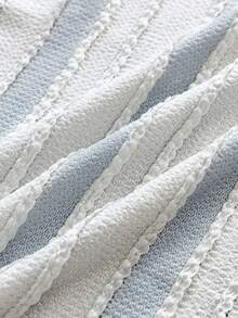 SWAVVY Áo tank top nam dáng rộng, thoải mái, phối màu tương phản, thích hợp cho kỳ nghỉ hè và đi làm. - Màu xanh lam - Xem 5