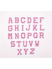 10/26pcs Small English Alphabet & Number Embroidered Patches, 1.5 Inch/3.8cm Size, Sew On/Iron On Decorations For Apparel, Jackets, Hats, Books, Bags - DIY Embroidery Patch Accessories36333 - multicolor - View 14