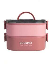 SHEIN 800/1400/2000 Milliliter Multi-Color Bento Box Set, Reusable, Leak-Proof Bento Box With Three Layers, No BPA Lunch Box, Insulated Bento Box, School Bento Box, Office Lunch Box, Travel Bento Box, Stackable, For Microwave, Dishwasher, And Refrigerator, Bento Box - Multicolor - View 17